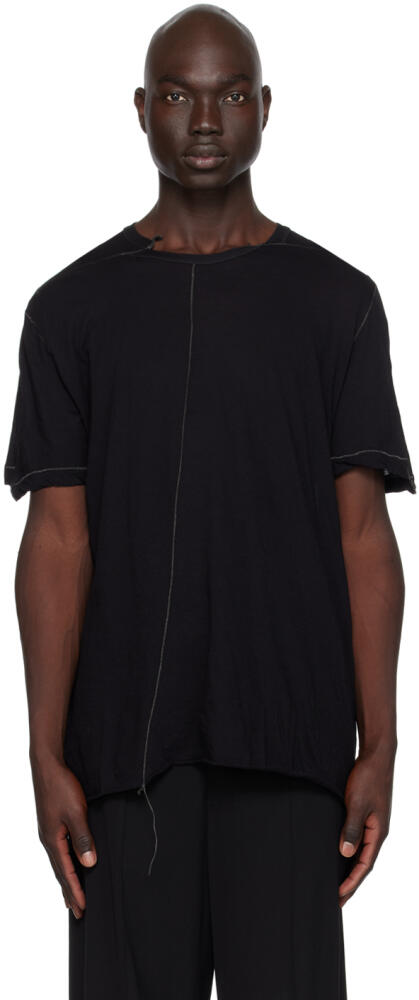 NICOLAS ANDREAS TARALIS Black Loose Thread T-Shirt Cover