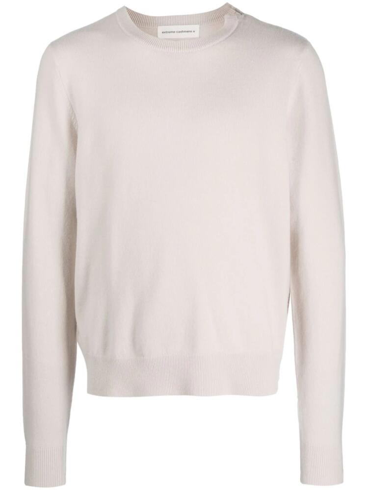 extreme cashmere stitch-detail crew-neck jumper - Neutrals Cover