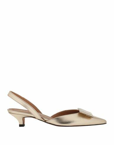 Giulia Neri Woman Pumps Platinum Textile fibers Cover