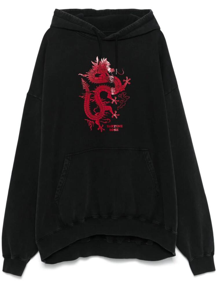 Martine Rose dragon print hoodie - Black Cover