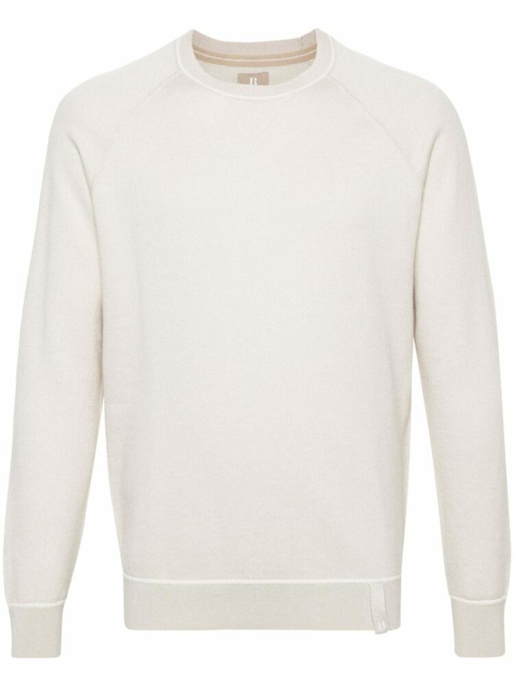 Boggi Milano round-neck jumper - Neutrals Cover