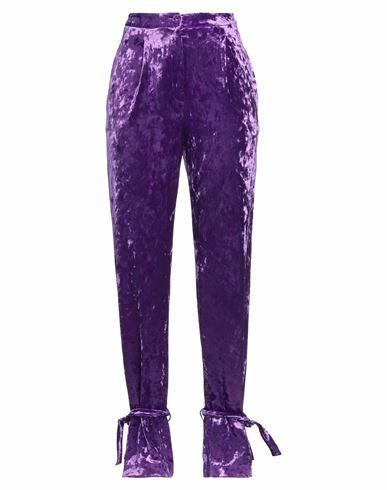 Patrizia Pepe Sera Woman Pants Purple Polyester, Elastane Cover