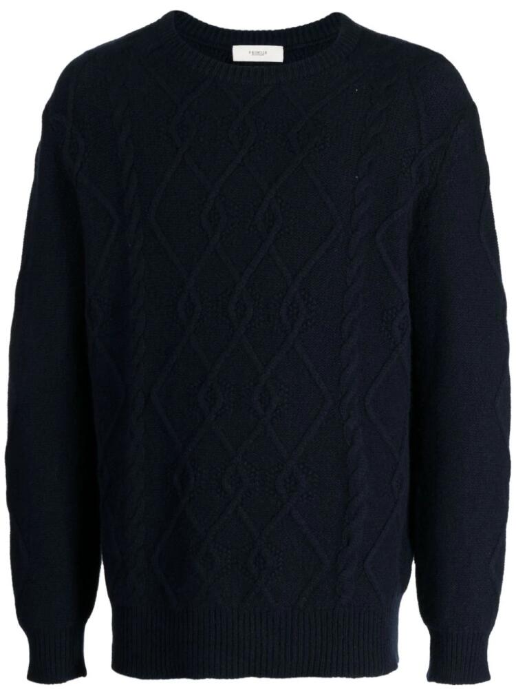 Pringle of Scotland cable-knit cashmere jumper - Blue Cover