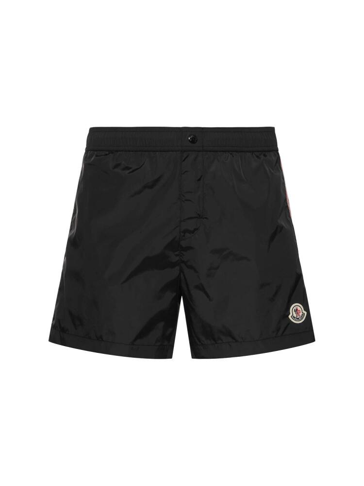 MONCLER Logo Nylon Swim Shorts Cover