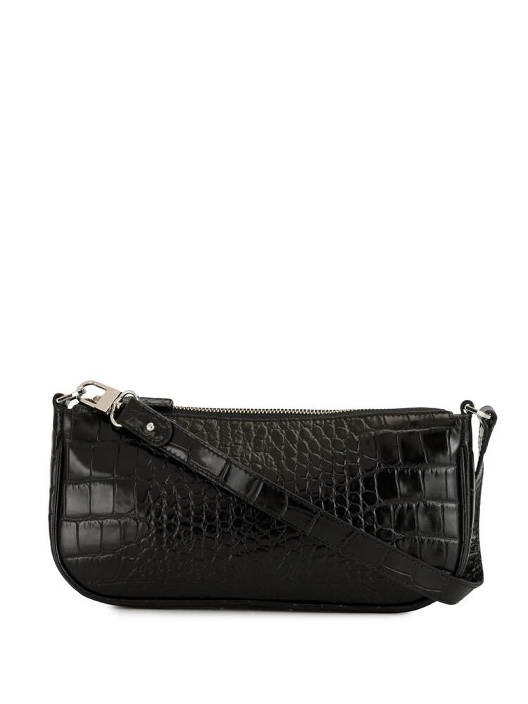 BY FAR Rachel croc-effect shoulder bag - Black Cover