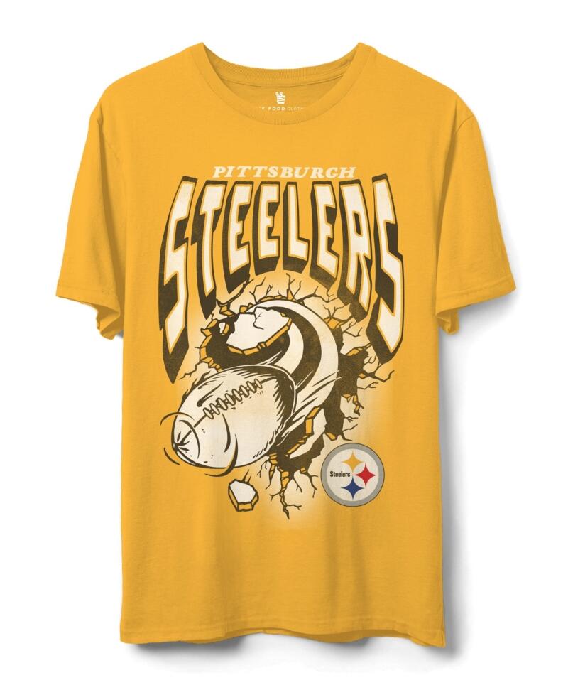 Junk Food Clothing Unisex Nfl Pittsburgh Steelers Breakthrough Flea Market Tee Cover