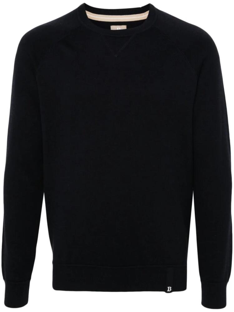 Boggi Milano knitted crew-neck jumper - Blue Cover