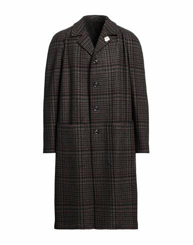 Lardini Man Coat Khaki Wool, Cashmere Cover