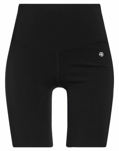 Anine Bing Woman Shorts & Bermuda Shorts Black Polyamide, Elastane Cover