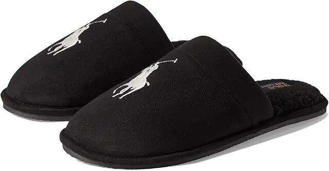 Polo Ralph Lauren Klarence Scuff Slipper (Black) Men's Shoes Cover