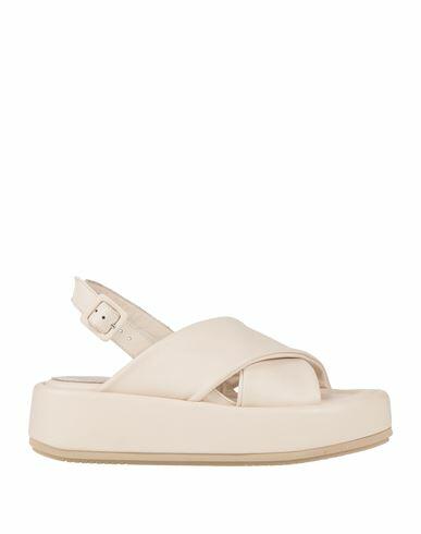 Paloma Barceló Woman Sandals Ivory Soft Leather Cover