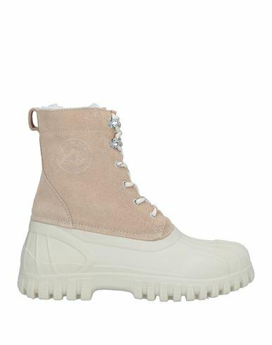 Diemme Woman Ankle boots Beige Leather, Shearling Cover