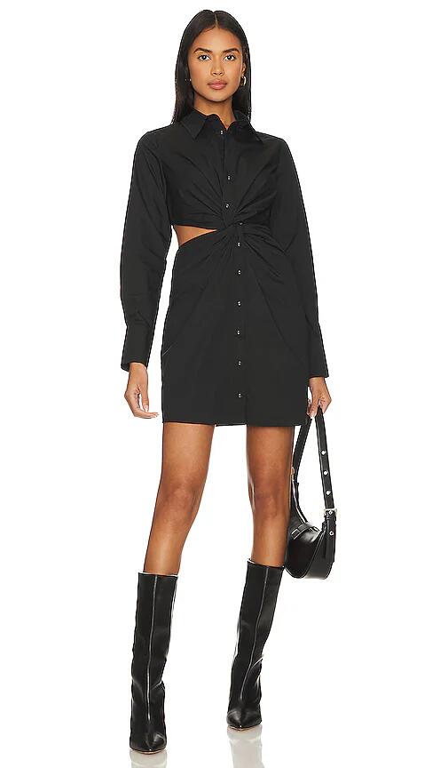 MINKPINK Allegra Twist Shirtdress in Black Cover