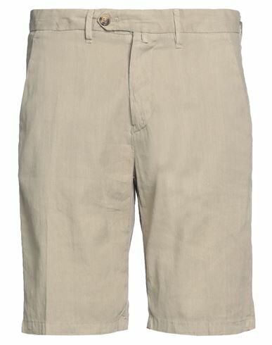 Homeward Clothes Man Shorts & Bermuda Shorts Beige Linen, Cotton, Elastane Cover