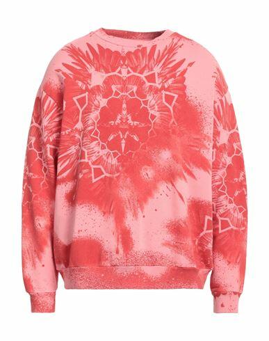 Marcelo Burlon Man Sweatshirt Pink Cotton, Polyester Cover