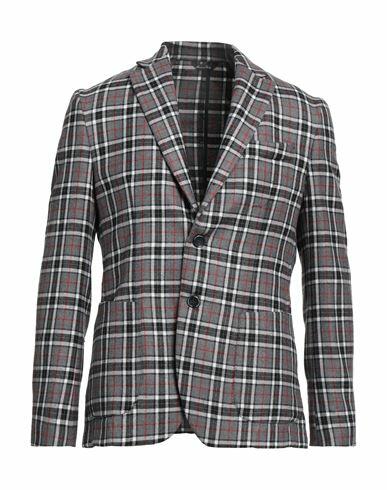 Domenico Tagliente Man Blazer Grey Polyester, Viscose, Polyamide, Elastane Cover