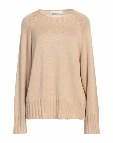 Lamberto Losani Woman Sweater Sand Silk, Cashmere Cover