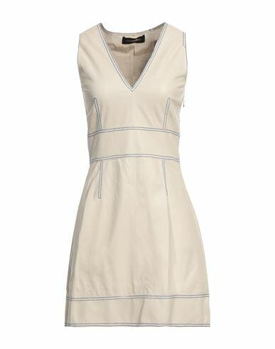 Trussardi Woman Mini dress Ivory Lambskin Cover