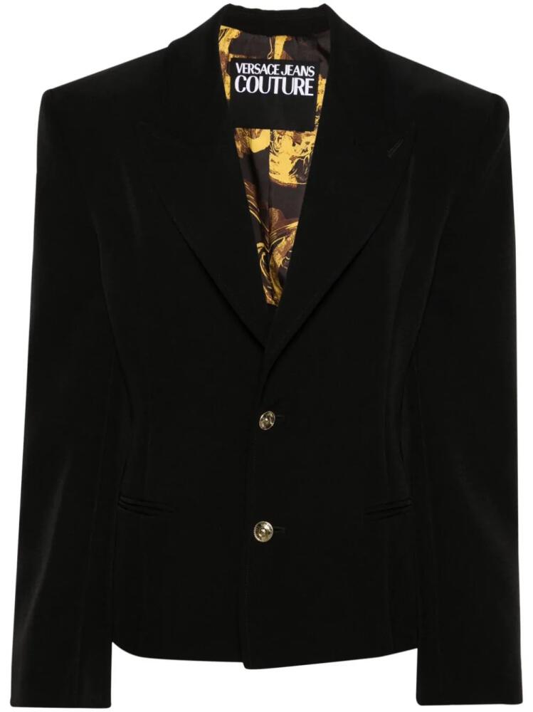 Versace Jeans Couture lace-up single-breasted blazer - Black Cover