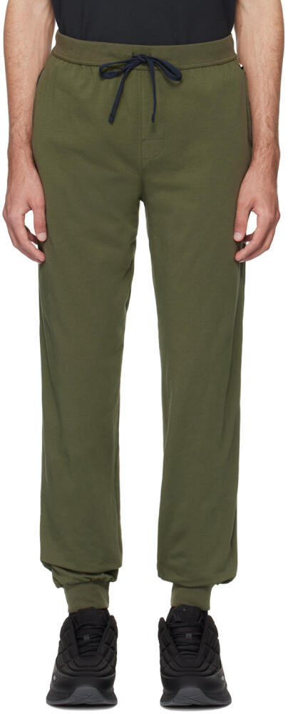 BOSS Khaki Embroidered Sweatpants Cover