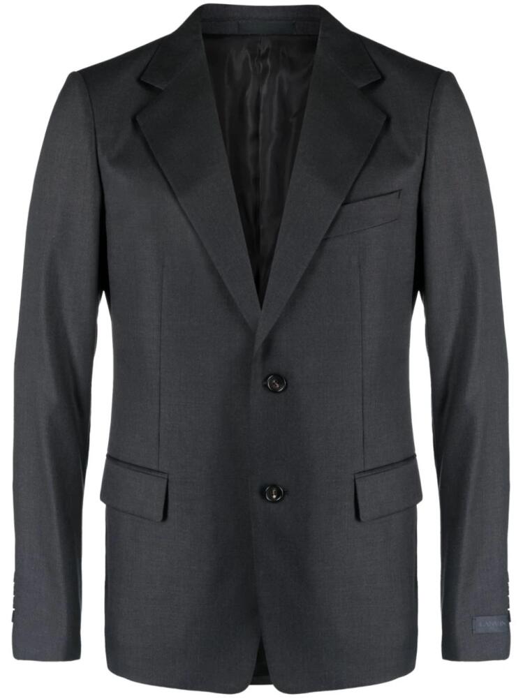 Lanvin notched-lapel single-breast blazer - Grey Cover