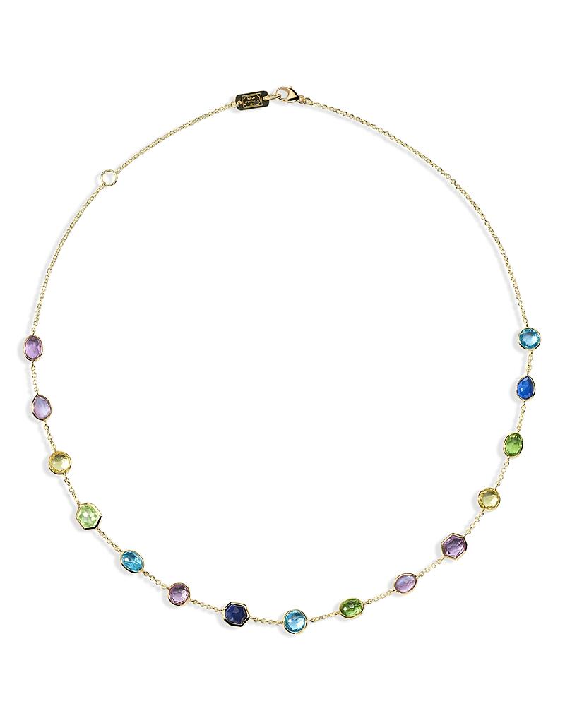 Ippolita 18K Yellow Gold Rock Candy Multi Gemstone Station Collar Necklace, 16-18 Cover