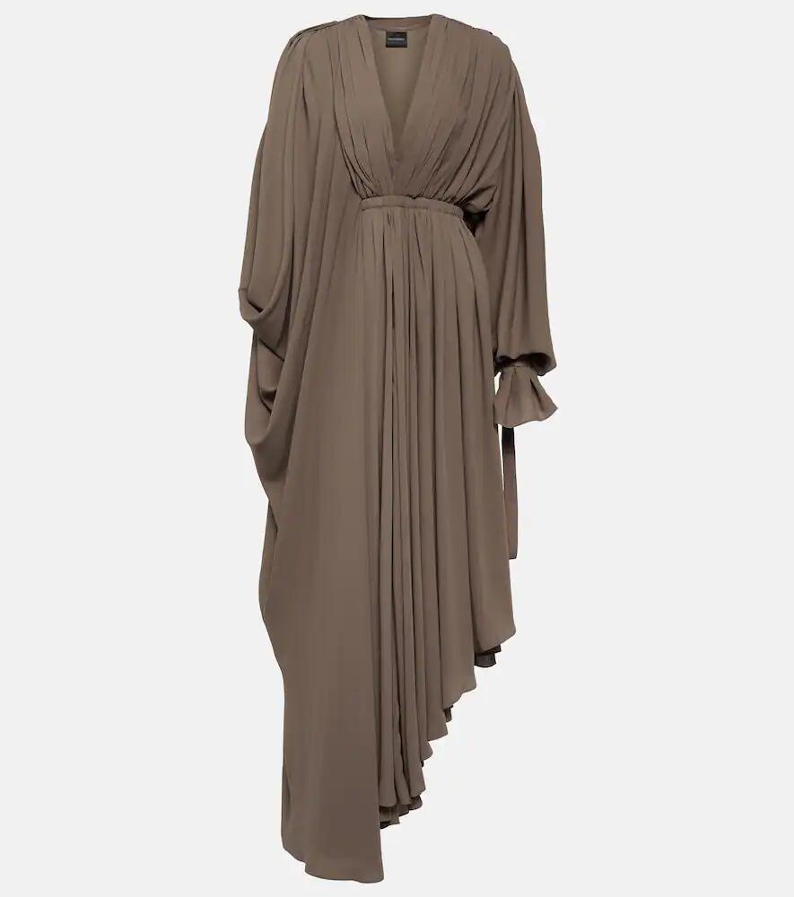 Balenciaga All-In asymmetric crepe maxi dress Cover