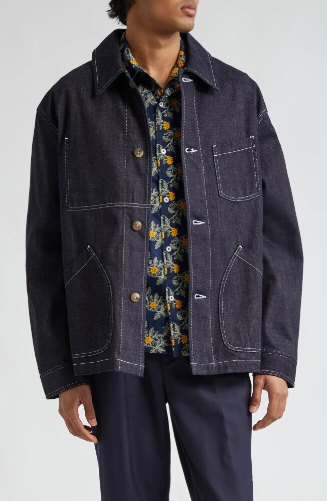 De Bonne Facture Maquignon Denim Work Jacket in Denim Blue Cover