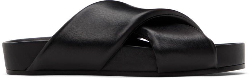 Jil Sander Black Padded Slides Cover