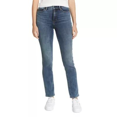 Eddie Bauer Women's Voyager High-Rise Jeans - Slim Straight Cover