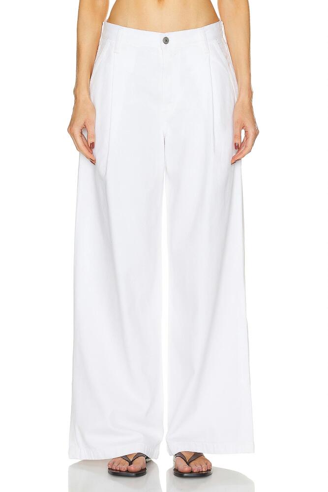 AGOLDE Ellis Trouser in White Cover