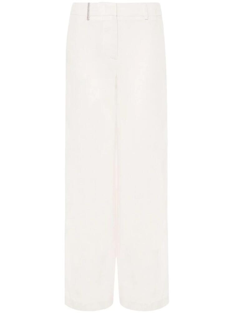 Peserico linen palazzo trousers - Neutrals Cover