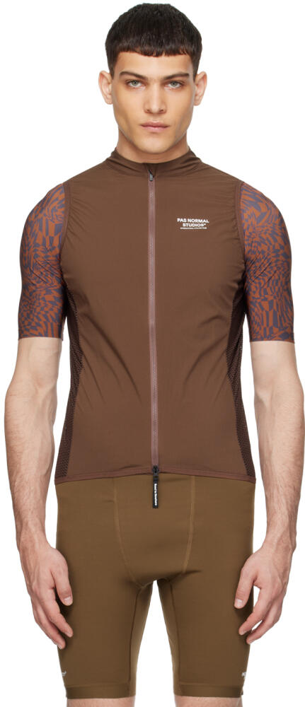 Pas Normal Studios Brown Packable Vest Cover