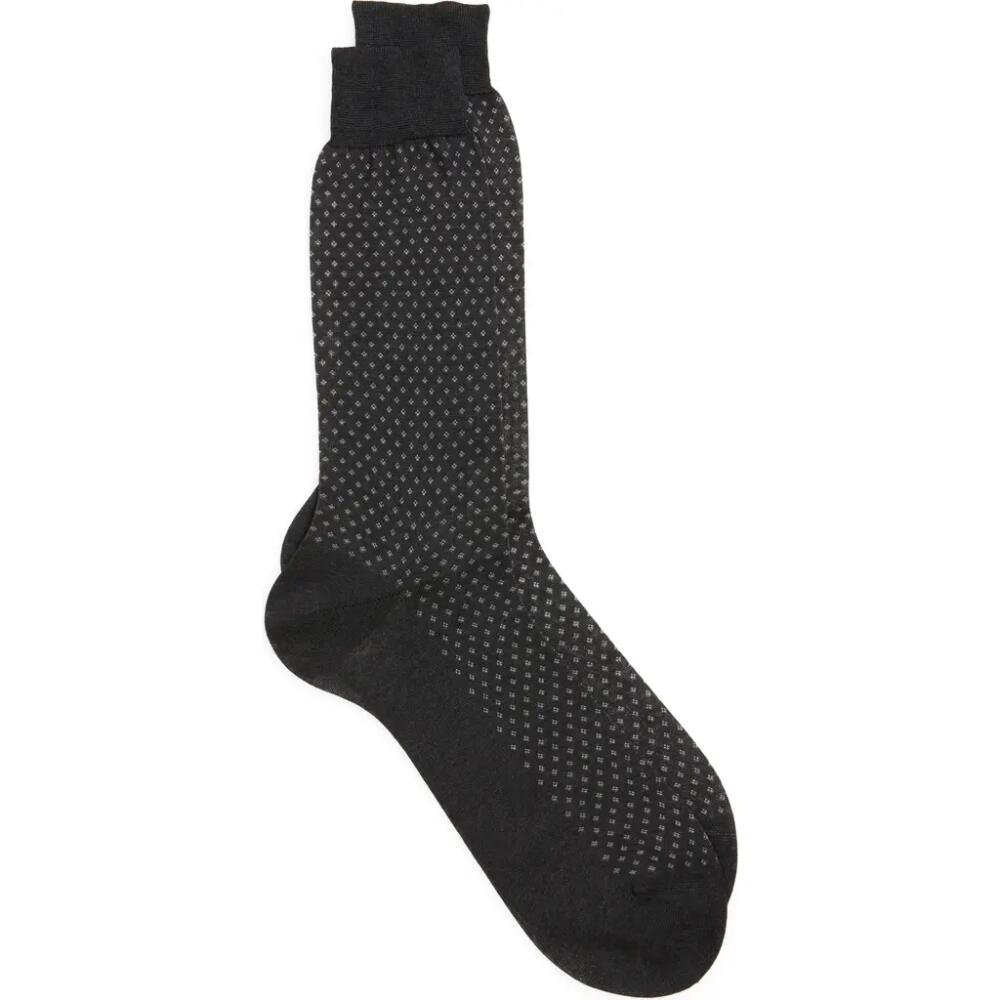 Canali Micropattern Dress Socks in Grey Cover