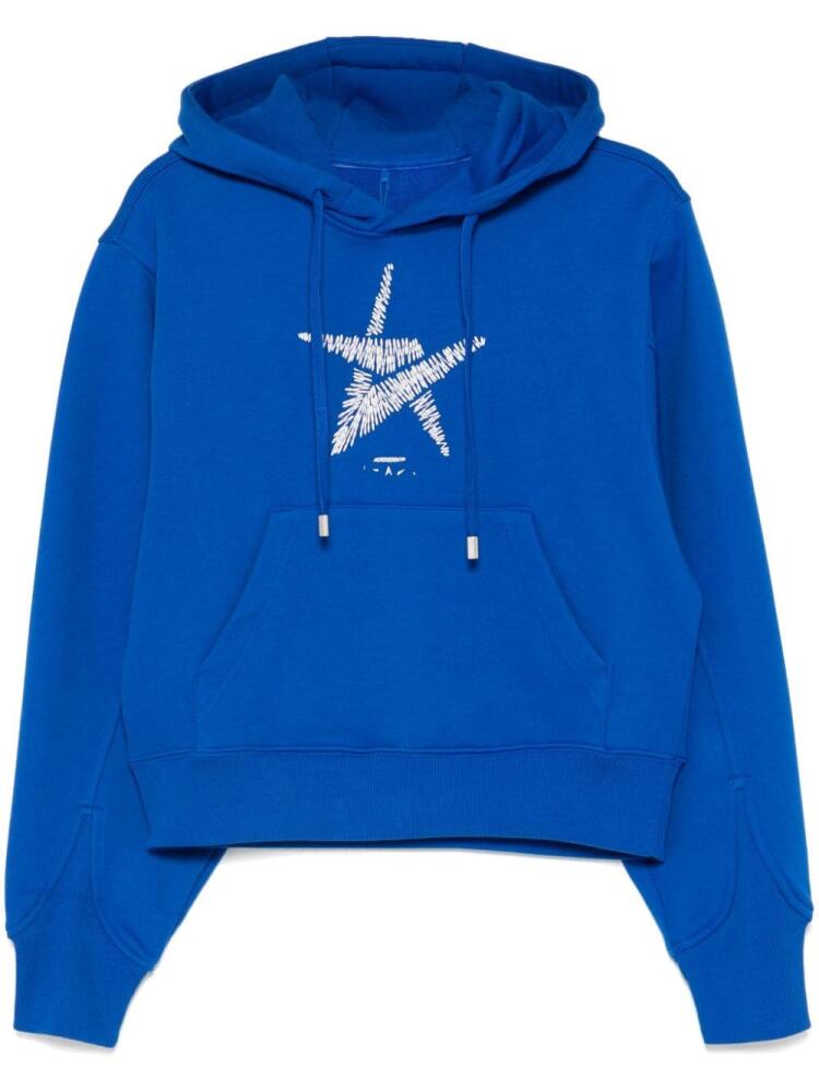 Ader Error graphic embroidery hoodie - Blue Cover