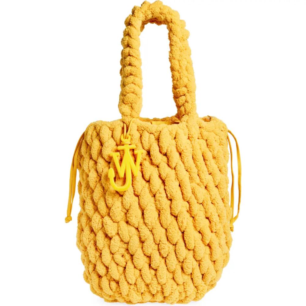 JW Anderson Large Chenille Blanket Tote in Mustard Cover