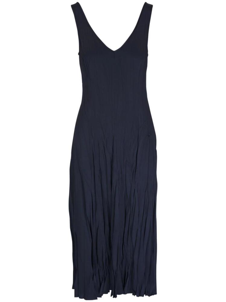 Michael Kors sleeveless charmeuse midi dress - Blue Cover