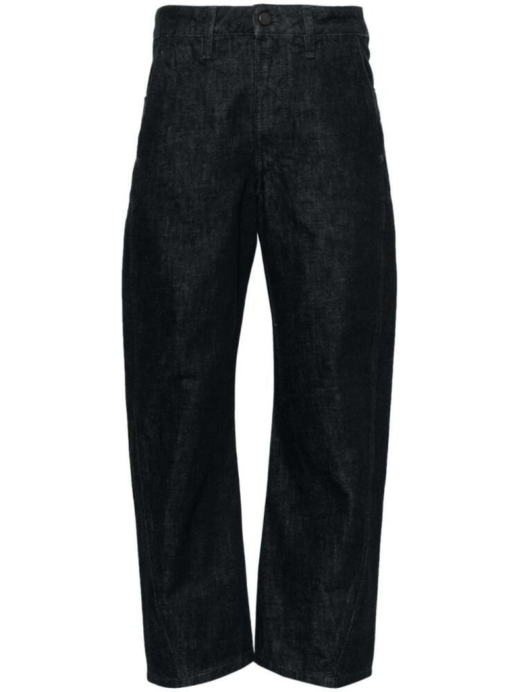 LEMAIRE Twisted high-rise cropped jeans - Blue Cover