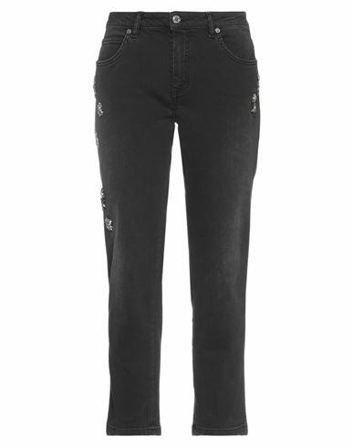 Ermanno Di Ermanno Scervino Woman Jeans Black Cotton, Elastane Cover