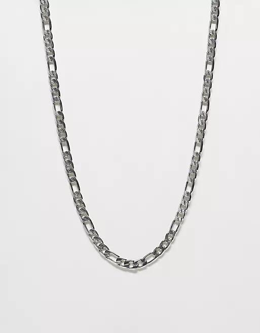 ASOS DESIGN waterproof stainless steel chain necklace in silver tone Cover