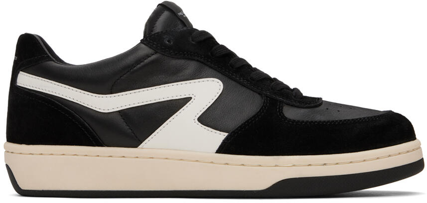 rag & bone Black & White Retro Court Sneakers Cover