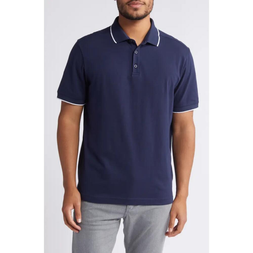 Nordstrom Tech-Smart Performance Polo in Navy Blazer Cover