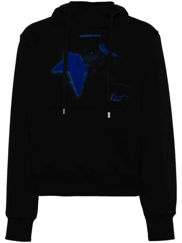 Ader Error flocked artwork hoodie - Black Cover