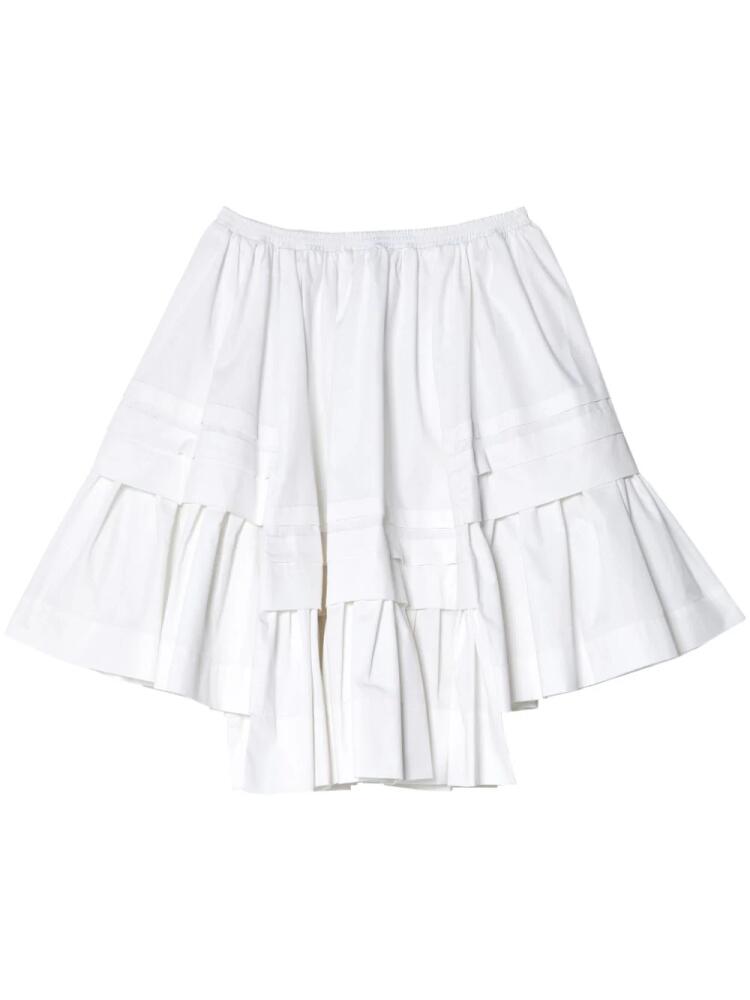 Molly Goddard Rosemary cotton-poplin skirt - White Cover