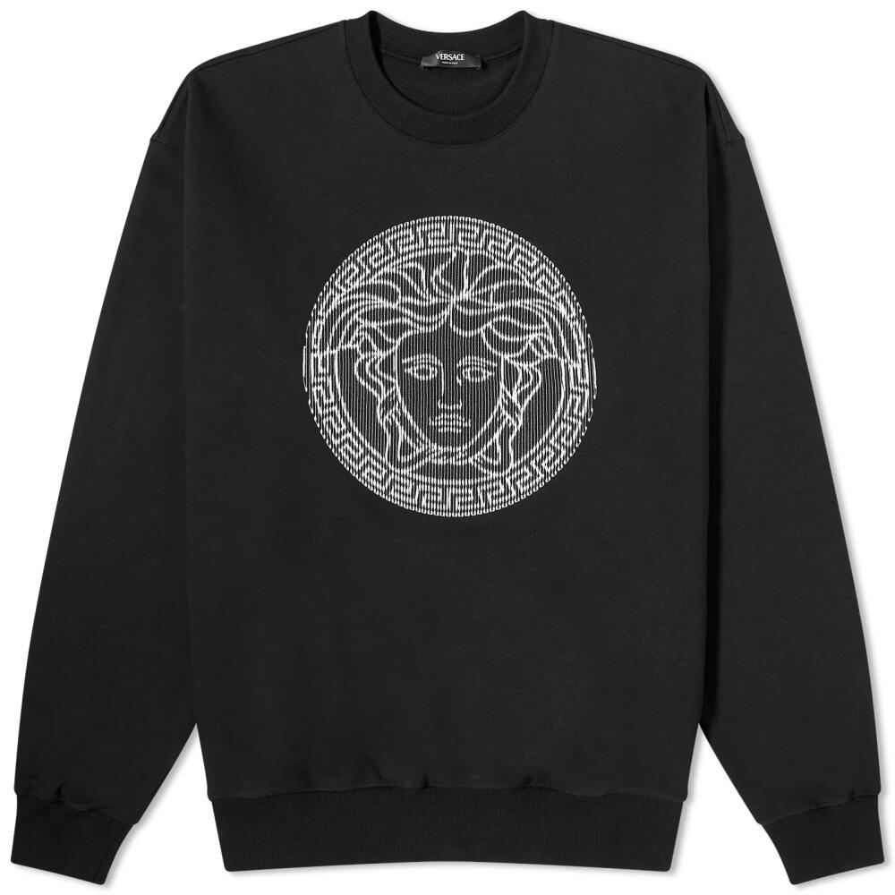 Versace Men's Embroidered Medusa Sweatshirt in Black Cover