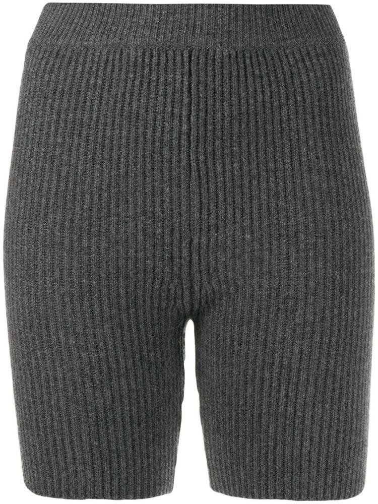 Cashmere In Love Mira knitted biker shorts - Grey Cover