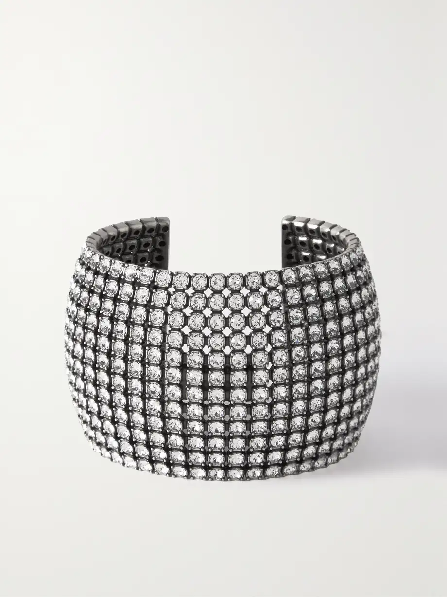 Balenciaga - Silver-tone Crystal Cuff - M Cover