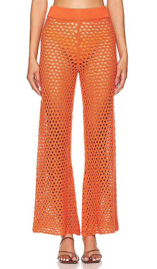 LNA Kismet Pant in Orange Cover