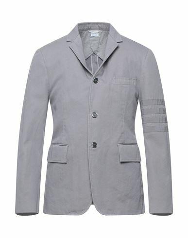 Thom Browne Man Blazer Grey Cotton Cover