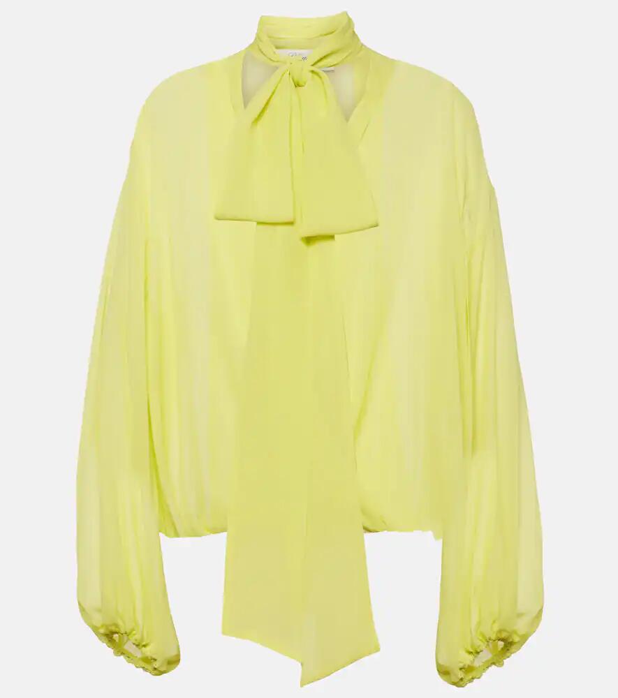 Blumarine Tie-neck silk blouse Cover